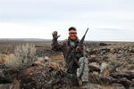 Pat Brown with badger on the 2007 Predator Dream Hunt